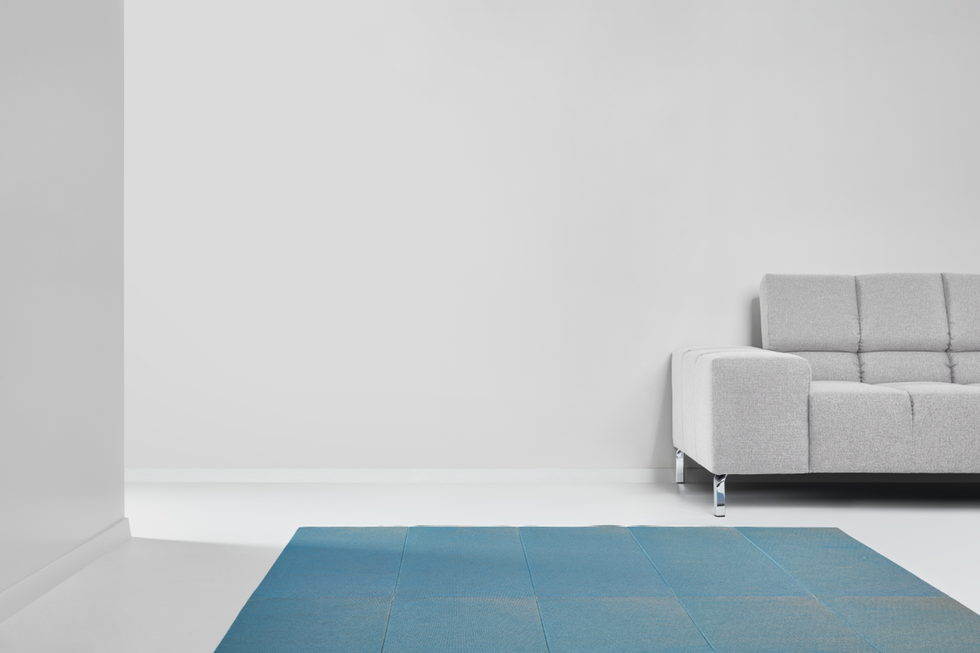 White, Blue, Furniture, Wall, Floor, Room, Couch, Turquoise, Interior design, Sofa bed, 