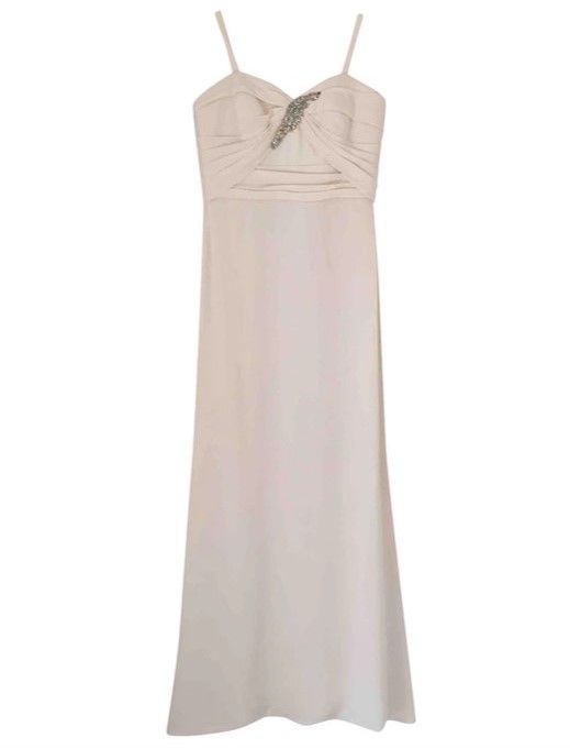 Clothing, Dress, White, Day dress, camisoles, Cocktail dress, Beige, Pink, Gown, Neck, 