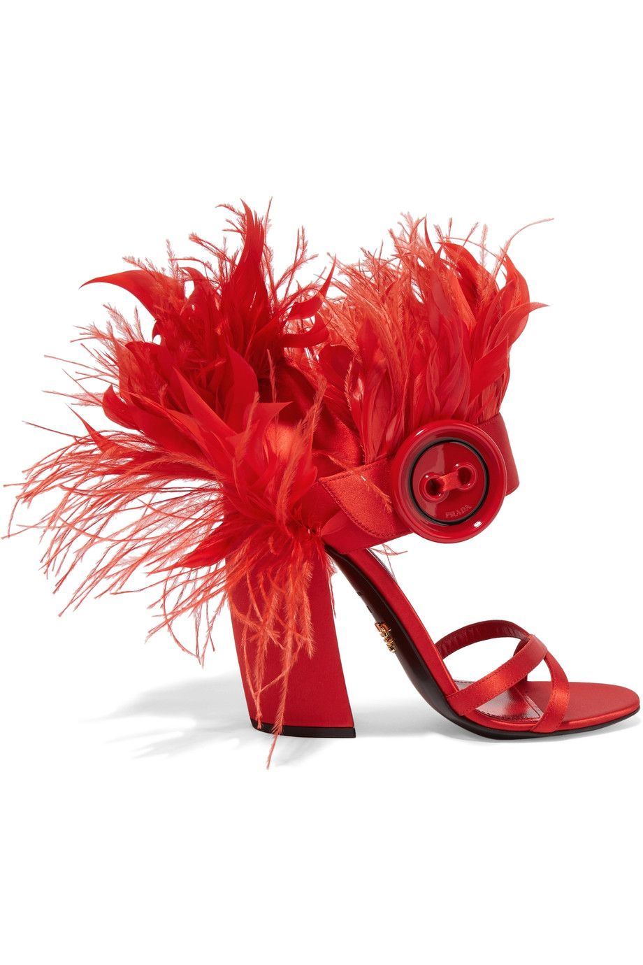Feather, Red, Footwear, High heels, Pink, Slingback, Flower, Shoe, Sandal, Plant, 