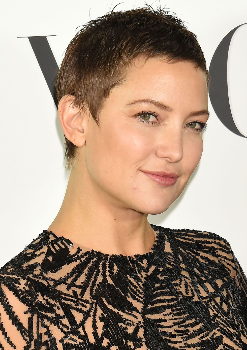 Hair, Hairstyle, Face, Eyebrow, Ear, Chin, Forehead, Neck, Crop, Pixie cut, 