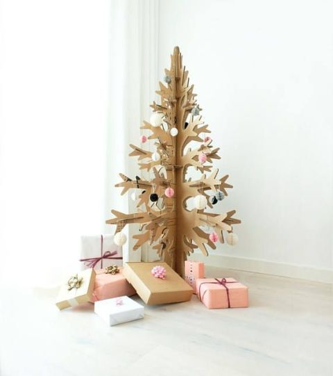 Christmas tree, Christmas decoration, Tree, Pink, Branch, Interior design, Table, Fir, Plant, Christmas ornament, 