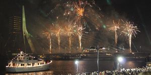 Fireworks, New Years Day, New year, Event, Midnight, Holiday, Night, New year's eve, Sky, Fête, 