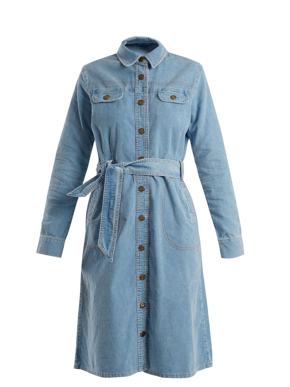 Clothing, Denim, Jeans, Outerwear, Sleeve, Coat, Trench coat, Textile, Dress, Day dress, 