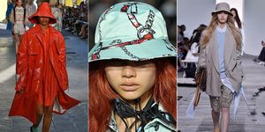 Clothing, Fashion, Street fashion, Hat, Headgear, Fashion accessory, Fashion model, Outerwear, Collage, Cap, 
