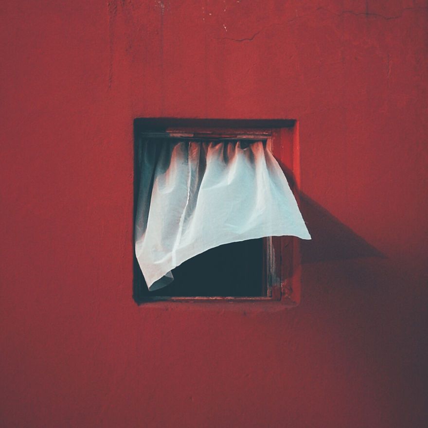 Red, Room, Window, Lampshade, Rectangle, Tints and shades, 