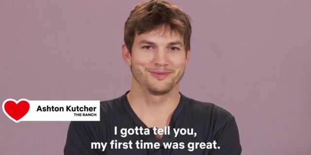 Ashton Kutcher over zijn eerste keer