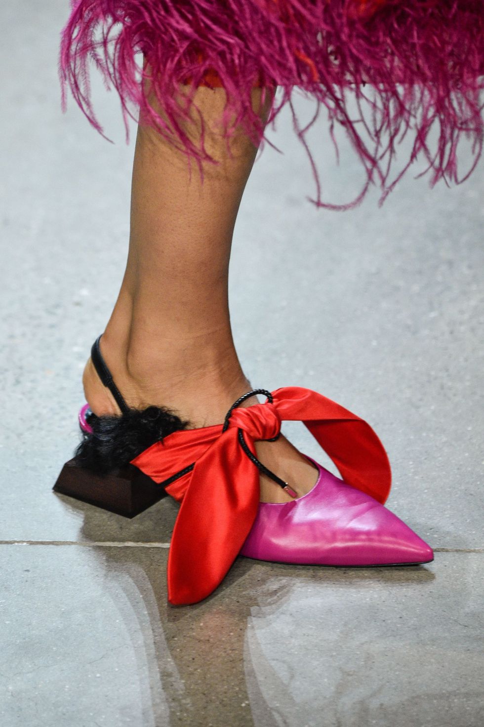 Footwear, Pink, Red, Shoe, Leg, High heels, Magenta, Human leg, Sandal, Ankle, 