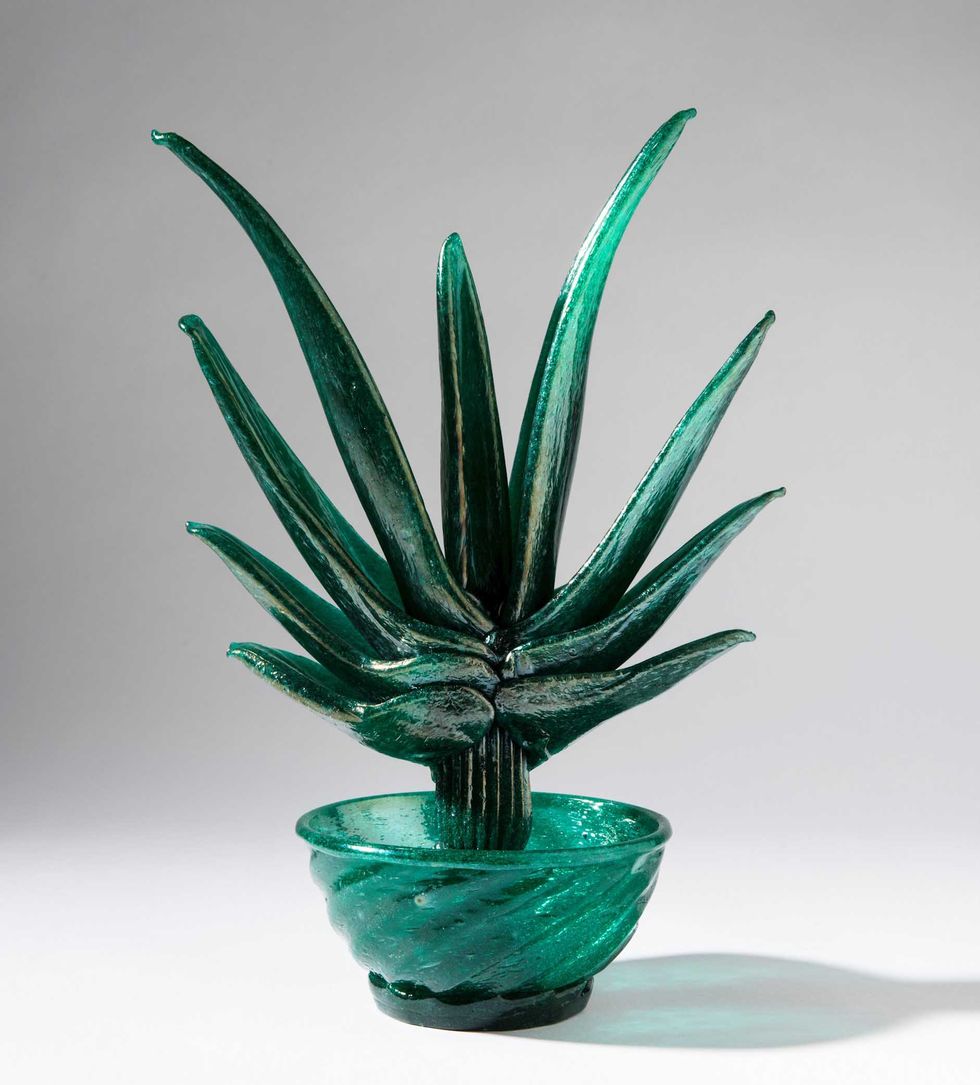 Plant van Murano glas