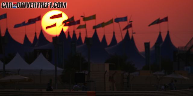 Dusk, Motorsport, Race car, Sunset, Celestial event, Racing, Afterglow, Red sky at morning, Silhouette, Open-wheel car, 