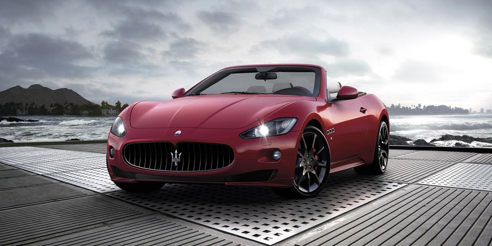 Automotive design, Vehicle, Performance car, Car, Red, Hood, Maserati, Sports car, Fender, Personal luxury car, 