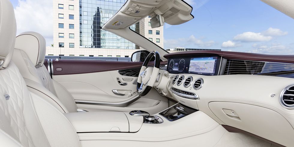 Vehicle, Car, Luxury vehicle, Personal luxury car, Mercedes-benz s-class, Mercedes-benz, Beige, Steering wheel, 