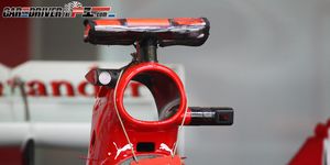 Red, Bicycle part, Carmine, Logo, Bicycle accessory, Coquelicot, Bicycle seatpost, Bicycle stem, Steel, Plastic, 