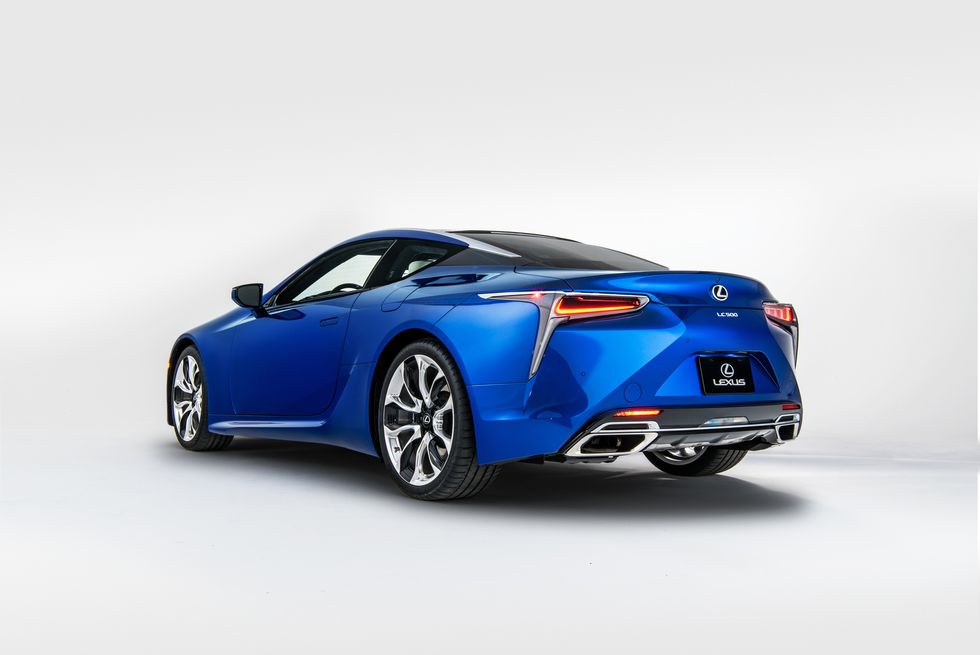 Land vehicle, Vehicle, Car, Sports car, Automotive design, Blue, Coupé, Supercar, Model car, Lexus, 