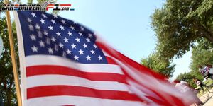 Daytime, Flag of the united states, Flag, Event, Red, Summer, Crowd, Pole, Carmine, World, 