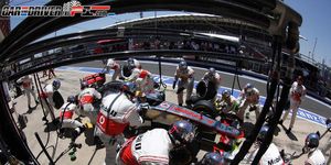 Team, Sports gear, Crew, Pit stop, Race track, Arena, Fisheye lens, Panorama, 