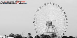 Ferris wheel, Infrastructure, Photograph, White, Line, Amusement ride, Black, Crowd, World, Monochrome photography, 