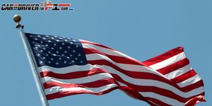 Blue, Flag, Flag of the united states, Daytime, Natural environment, Event, Red, Photograph, Atmosphere, White, 