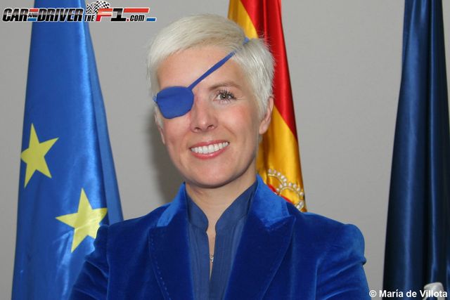 Hairstyle, Chin, Flag, Eyebrow, Collar, Electric blue, Cobalt blue, Government, Makeover, Lipstick, 