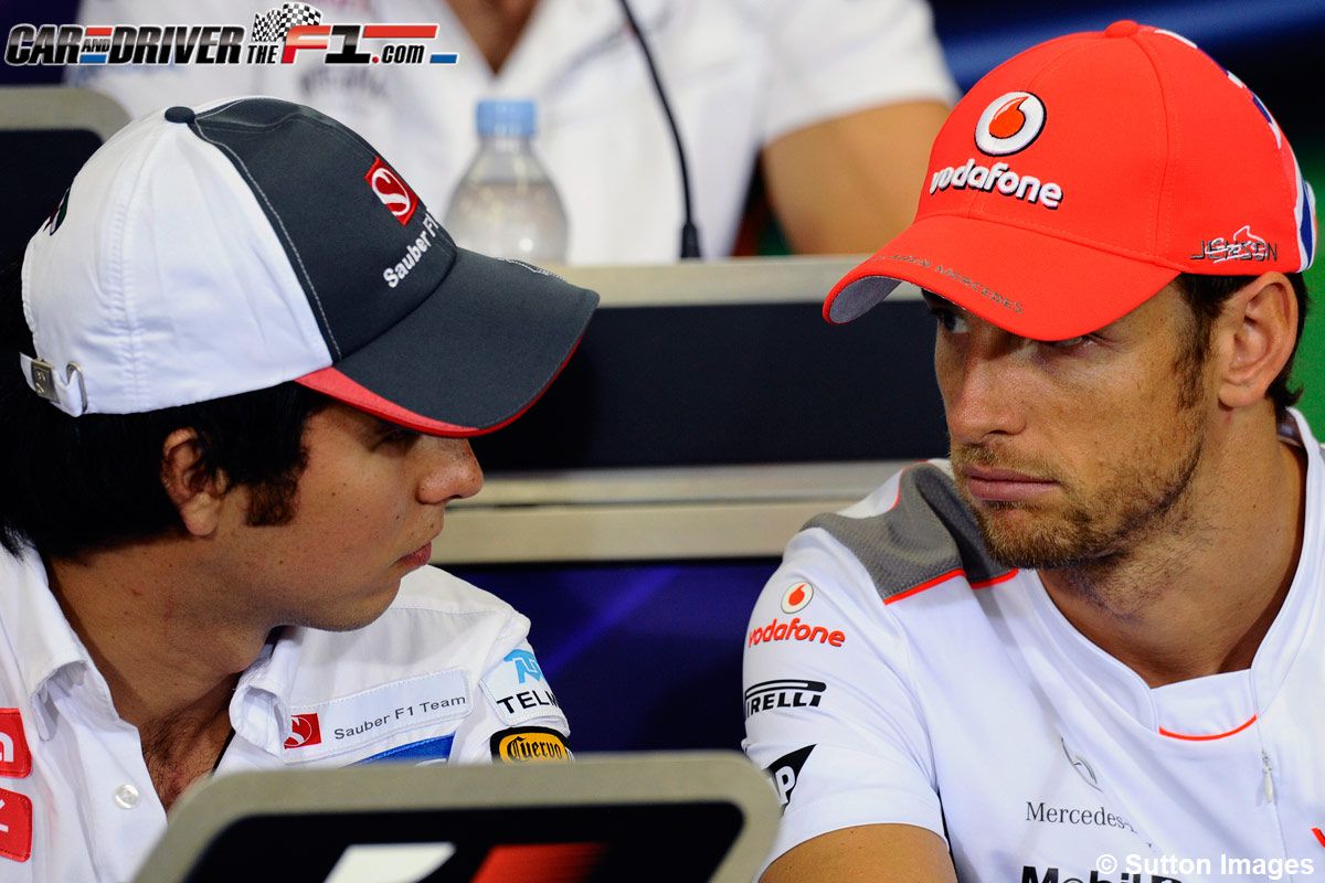 jenson button sergio perez
