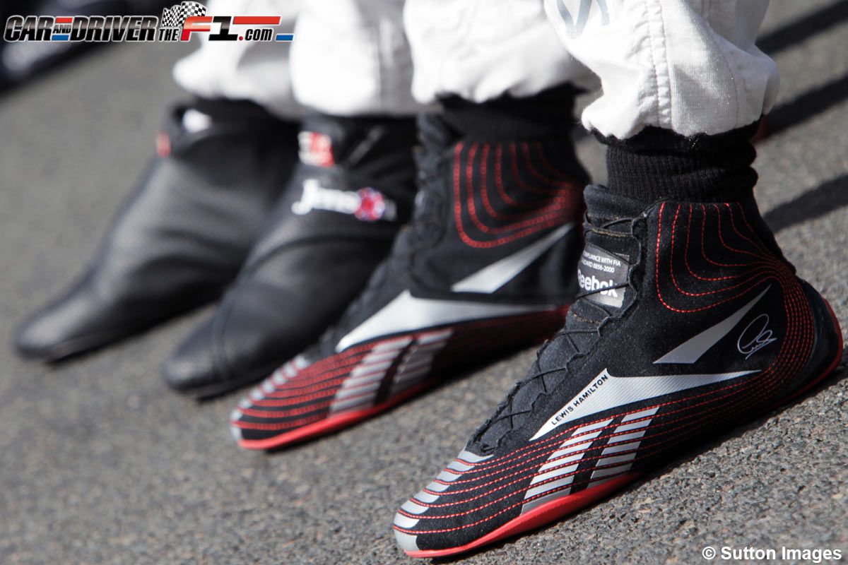 El calzado en la F1: con pies 'de goma'