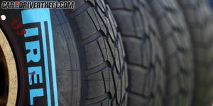 Automotive tire, Rim, Automotive wheel system, Synthetic rubber, Tread, Azure, Black, Parallel, Carbon, Auto part, 