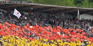 People, Crowd, Yellow, Red, Flag, Carmine, Fan, Team, Stadium, Audience, 