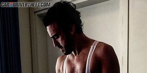 Hairstyle, Shoulder, Chest, Barechested, Jaw, Black hair, Elbow, Muscle, Curtain, Trunk, 