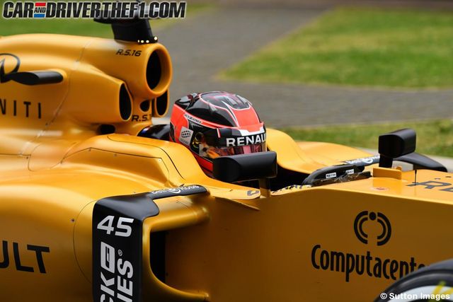 Yellow, Motorsport, Personal protective equipment, Automotive exterior, Racing, Logo, Sports gear, Helmet, Race car, Race track, 