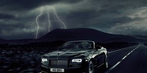 Automotive design, Storm, Grille, Car, Automotive lighting, Thunderstorm, Rolls-royce, Thunder, Personal luxury car, Luxury vehicle, 