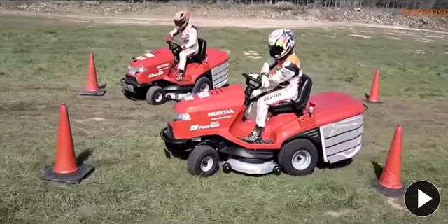 Land vehicle, Vehicle, Lawn, Riding mower, All-terrain vehicle, Mower, Lawn mower, Tractor, Outdoor power equipment, Grass, 
