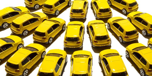 Vehicle, Motor vehicle, Yellow, Car, Mode of transport, Model car, Transport, Taxi, Automotive design, Toy vehicle, 