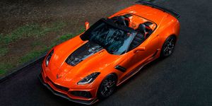 Land vehicle, Vehicle, Car, Sports car, Supercar, Corvette stingray, Automotive design, Performance car, Auto show, Chevrolet corvette c6 zr1, 