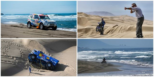 Sand, Vehicle, Natural environment, Wave, Automotive design, Landscape, Extreme sport, Rally raid, Off-roading, Travel, 