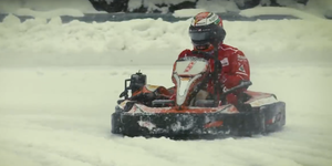 Snow, Vehicle, Go-kart, Ice racing, Geological phenomenon, Racing, Ice, Fun, Winter, Automotive tire, 