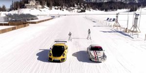 Snow, Vehicle, Mode of transport, Winter, Car, Recreation, Winter sport, Asphalt, 