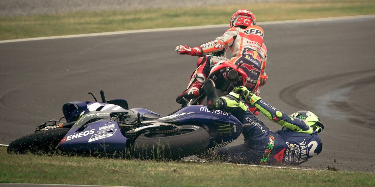 Accidente valentino discount rossi