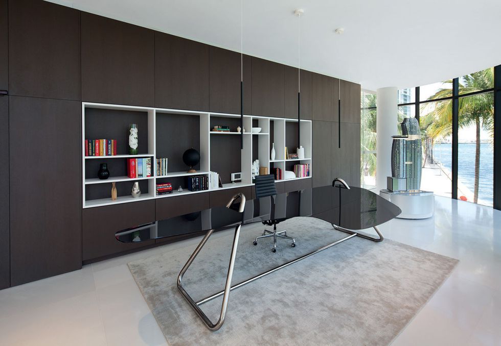 Furniture, Room, Interior design, Property, Shelf, Building, Living room, Shelving, Table, Wall, 