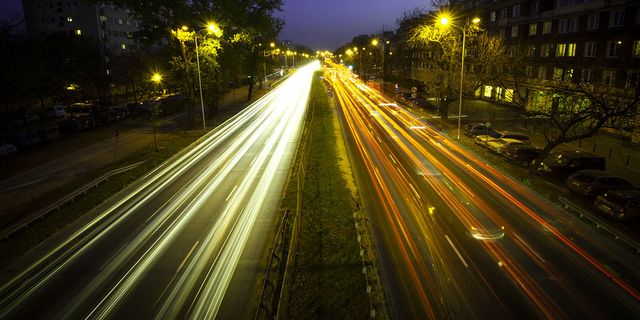 Road, Night, Highway, Light, Freeway, Yellow, Mode of transport, Infrastructure, Thoroughfare, Lighting, 