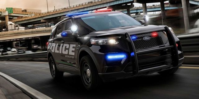 Land vehicle, Vehicle, Car, Police car, Sport utility vehicle, Law enforcement, Police, Ford, Mini SUV, Ford crown victoria police interceptor, 