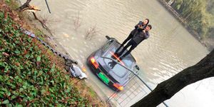 Tesla Model S accidente en río Shanghai