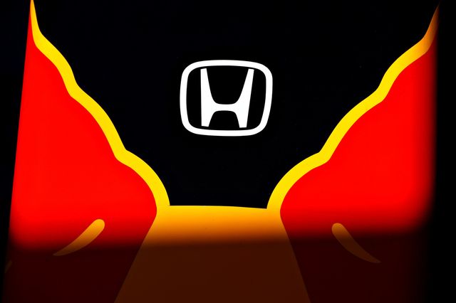 Red, Yellow, Orange, Symbol, Car, Logo, Graphics, Vehicle, 
