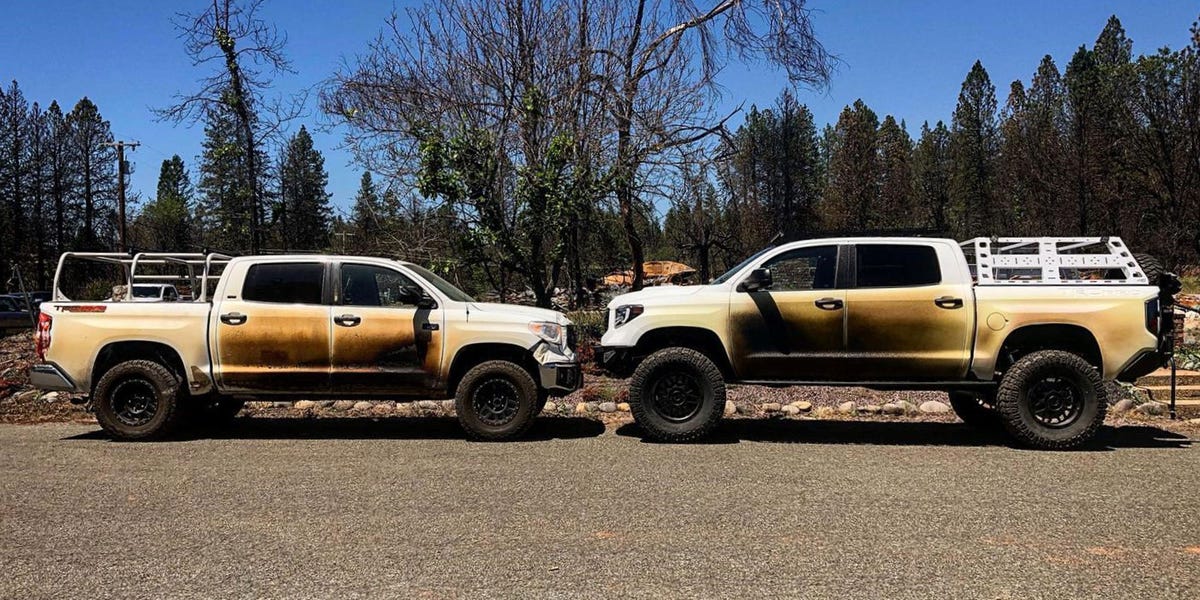 El reemplazo del Toyota Tundra que ayudó en los incendios de California le rinde homenaje