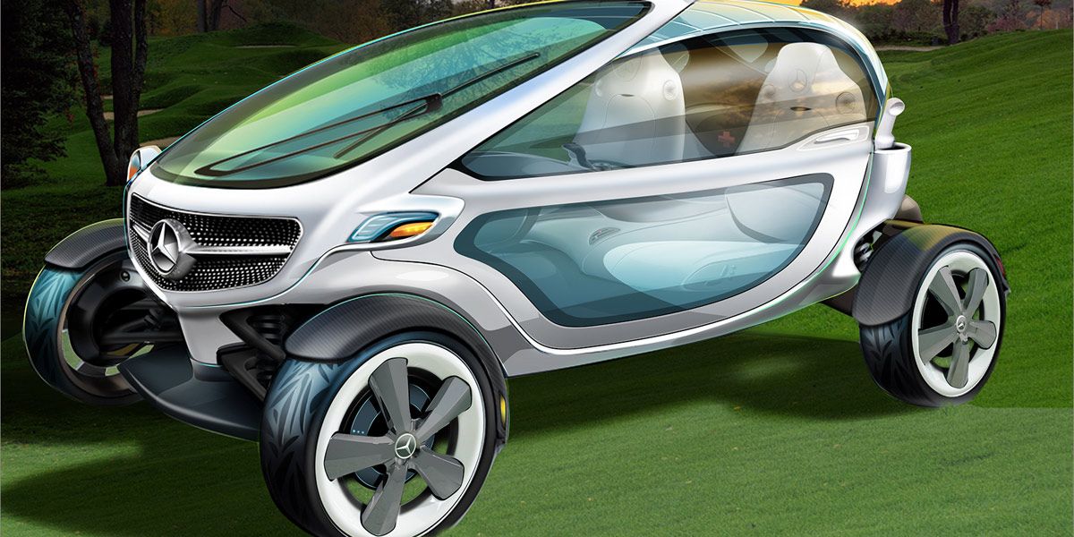 Sudor Arte Radar Mercedes Vision Golf Car: El carrito de golf inteligente