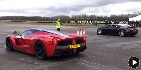 LaFerrari VS. Bugatti Veyron: La drag race que esperabas