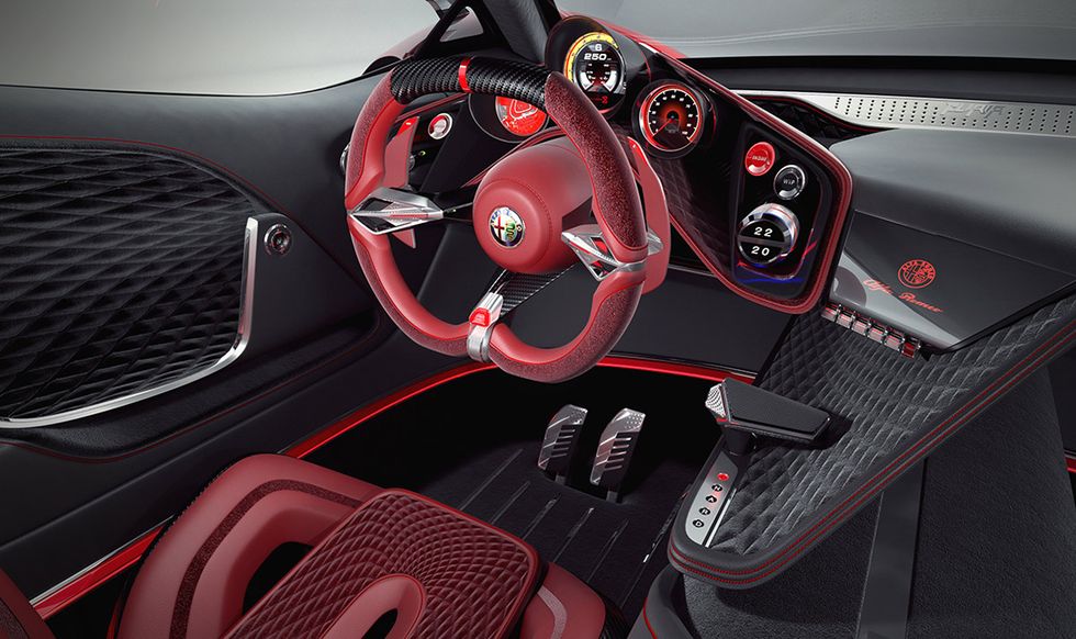 Motor vehicle, Steering part, Mode of transport, Automotive design, Steering wheel, Vehicle, Red, Car, Center console, Supercar, 