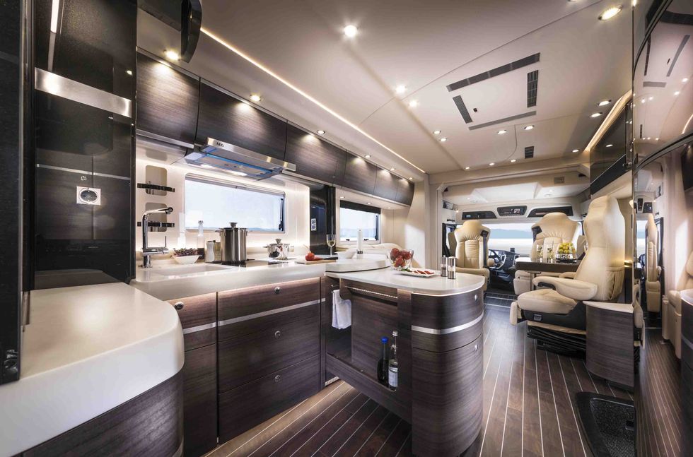 Luxury yacht, Property, Interior design, Room, Building, Vehicle, Architecture, Real estate, Luxury vehicle, Yacht, 