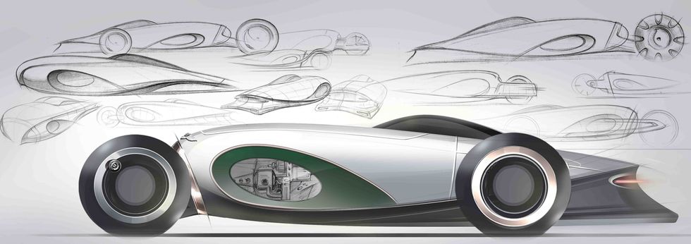 Automotive design, Sketch, Drawing, Vehicle, Car, Concept car, Vintage car, Electric car, Electric vehicle, Classic car, 