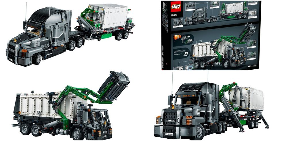 Transport, Product, Motor vehicle, Vehicle, Garbage truck, Machine, Truck, Lego, Toy, Recycling, 