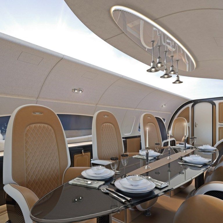 Ceiling, Interior design, Room, Building, Furniture, Luxury yacht, Vehicle, Table, 