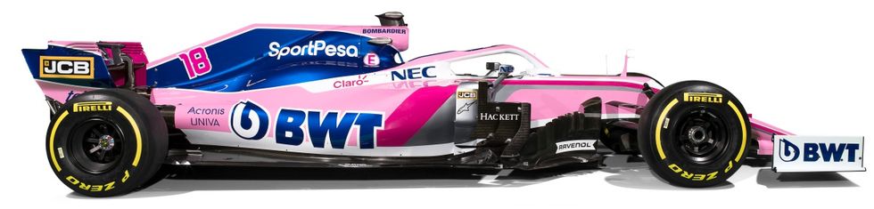 Pink, Race car, Vehicle, Motorsport, Formula one car, Car, Magenta, Racing, 